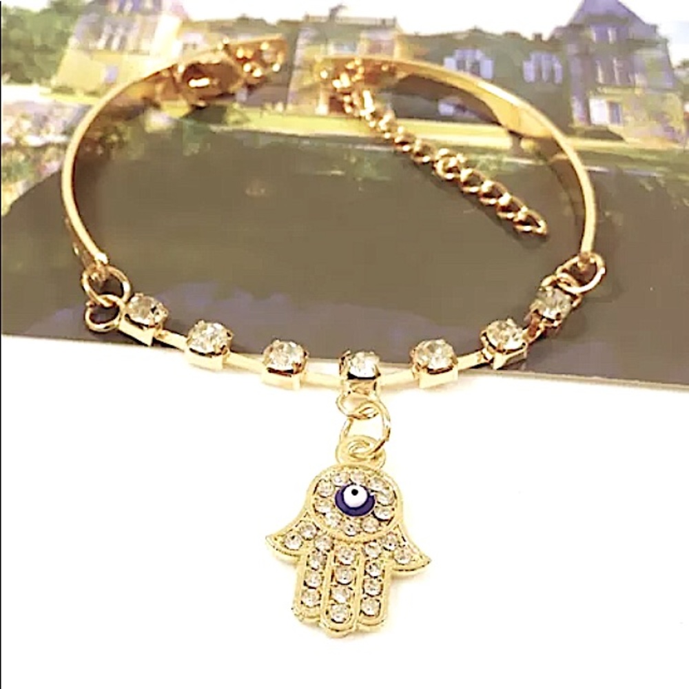 Fatima Hamsa Hand Bracelet